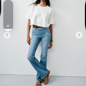 SPANX Light Blue Flare Jeans